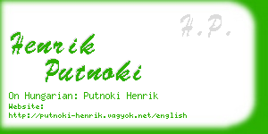 henrik putnoki business card